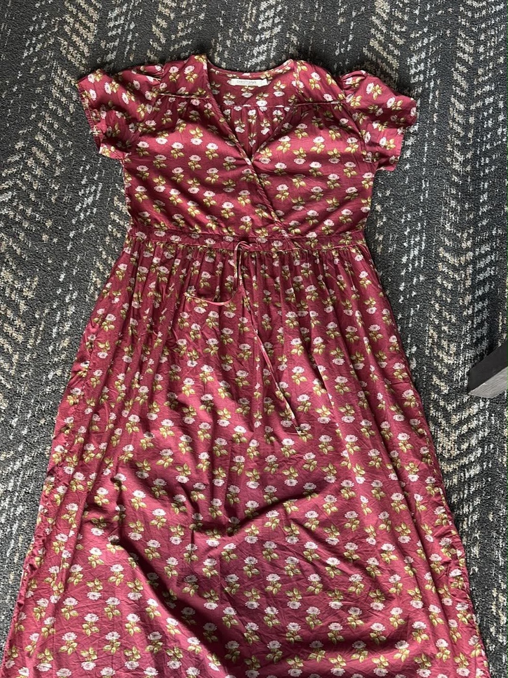 Christy Dawn Dawn Dress Burgundy Floral